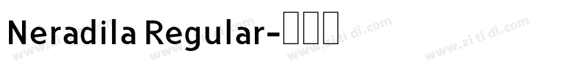 Neradila Regular字体转换